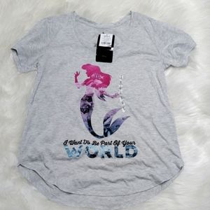 New Disney's The Little Mermaid Woman's Shirt Size Large